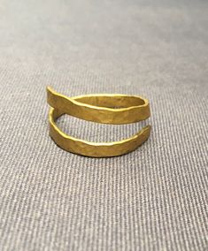 Handmade adjustable brass ring hammered to give texture and shape. Gift Hammered Brass, Brass Ring, Ring Ring, Gift For Him, Ring Gift, Beautiful Rings, Band Rings, Leather Bracelet, Gifts For Him