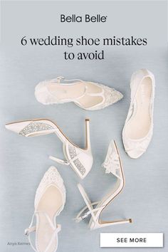 Wedding Shoe Mistakes To Avoid Cool Wedding Shoes Brides, Wedding Shoes For Guests, Wedding Shoes Lace Dress, Untraditional Wedding Shoes, Women’s Wedding Shoes, Elegant Wedding Shoes Brides Wedding Dress, Winter Wedding Shoes Bride, Spring Wedding Shoes Bride, Shoes For Ivory Wedding Dress