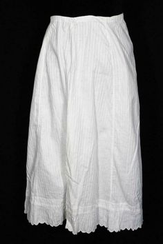 RARE ANTIQUE FRENCH EDWARDIAN WHITE COTTON PETTICOAT SKIRT 36"-38" WAIST AND 29"LENGTH RARE ANTIQUE FRENCH EDWARDIAN WHITE COTTON PETTICOAT SKIRT 36"-38" WAIST 29"L  FRENCH ANTIQUE EDWARDIAN ERA WHITE  COTTON PETTICOAT SKIRT SCALLOPED BOTTOM BOUGHT IN PARIS AS PART OF A LARGE COLLECTION IN THE 1970'S AND 1980'S    EXCELLENT CONDITION    36-38 INCH TIE WAIST 29 INCH LENGTH CODE 0138 Pictures sell! Auctiva offers Free Image Hosting and Editing. 300+ Listing Templates! Auctiva gets you noticed! The Elegant White Petticoat For Daywear, Vintage White Bottoms For Wedding, Regency Style White Petticoat For Daywear, White Regency Style Petticoat For Daywear, White Cotton Petticoat Skirt, White Cotton Lined Petticoat, Vintage White Gathered Skirt Bottoms, White Regency Style Cotton Petticoat, Victorian Cotton Petticoat For Daywear