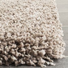 Safavieh Santa Monica Shag SGN725 Taupe Area Rug Taupe Area Rug, Chic Area Rug, Taupe Rug, Solid Area Rugs, Shag Rugs, Purple Area Rugs, Transitional House, Stylish Rugs, Silver Rug