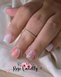 Short Clear Pink Nails, Nail Designs And Colors, Summer Nails Coffin, May Nails, Manicure Nail Designs, Cute Acrylic Nail Designs, Short Square Acrylic Nails, Classic Nails