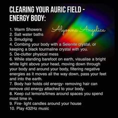 Cleanse Your Aura, Higher Energy, Energy Consciousness, Auric Field, Color Healing, Witch Spirituality, Energy Transfer