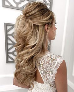 Half Up Wedding, Down Wedding Hairstyles, Half Up Wedding Hair, Half Up Half Down Wedding, Mother Of The Bride Hair