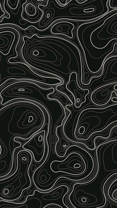 an abstract black and white background with wavy lines