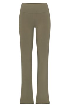 These go-to lounge pants from Kim Kardashian's SKIMS line are cut from soft cotton jersey with a deep fold-over waist. 32" inseam; 19" leg opening; 10" front rise; 13 1/2" back rise (size Medium) 90% cotton, 10% elastane Machine wash, tumble dry Imported Yoga Studio, Move In, Lounge Pants, Kim Kardashian, Stretch Cotton, Leg Pants, Wide Leg Pants, Wide Leg, At Home