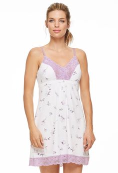 Bust Support Chemise – Montelle Intimates H Cup, Lace Making, Buzzfeed, Floral Lace, Women's Intimates, Magnolia, Fabric Care, Tank Top Fashion, Lace Trim