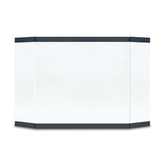 a white and black wall mounted cabinet