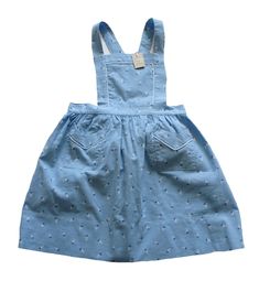 "FRENCH VINTAGE 50's, stunning little apron dress, blue \" sailboats \" printed cotton fabric, crossed shoulder straps, two side pockets, belt to tie in the back, buttoned at the waist ( glass buttons ). Estimated size 4 years Length 21,6\"  New old stock ( washed once ) I always refund overcharged shipping from 1 Euros overpaid ! Thank you for your visit" Summer Cotton Fitted Pinafore Dress, Fitted Cotton Pinafore Dress For Summer, Blue Cotton Dress With Pockets, Blue Retro Cotton Dresses, Retro Blue Cotton Dresses, Vintage Light Blue Cotton Dress, Light Blue Vintage Cotton Dress, Blue Cotton Pinafore Dress With Pockets, Fitted Blue Pinafore Dress For Spring