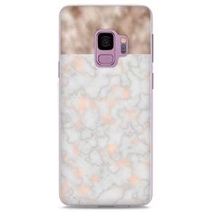 the white and gold marble samsung s9 phone case