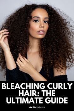 A Guide to Bleaching Curly Hair! Our post has you covered! Dive into expert advice, step-by-step instructions, and essential precautions to safely and beautifully bleach your curly hair. Say goodbye to doubts and hello to stunning, curly results! Ready for a hair transformation? Click the link to check out the full post and discover how to bleach your curly hair for fabulous, head-turning curls! Bleaching Curly Hair, Hair Lightening Spray, Grey Curly Hair, Hair Protein, Natural Highlights, How To Lighten Hair, Curl Pattern, Clarifying Shampoo, Types Of Curls