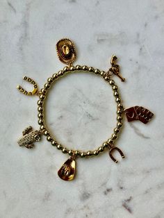 Western Cowgirl Beaded Charm Bracelet Western Gifts Women, Gold Western Jewellery, Western Friendship Bracelet, Western Christmas List, Cowgirl Rings, Western Birthday Gifts, Country Bracelets, Western Christmas Gifts, Western Wishlist