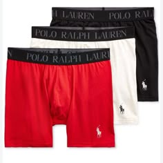 Polo Ralph Lauren's Ultra-Soft, Lightweight Cotton Stretch Boxer Briefs Have Four-Way Stretch For An Enhanced Fit And Ease Of Movement. The Lighter Weight Fabric Provides Weightless Comfort While Added Spandex Provides Superior Support. Signature Pony Printed At The Left Leg Set Comes With Three Boxer Briefs Imported Supportive Pouch With An Open Fly Signature "Polo Ralph Lauren" Elasticized Waistband God Energy, Ralph Lauren Boxers, Womens Boxers, Boxer For Men, Mens Sport Coat, Linen Suit, Mens Boxers, Vintage Polo Ralph Lauren