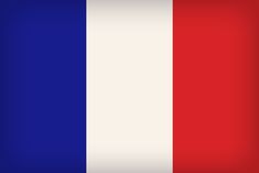 the flag of france is shown in red, white and blue