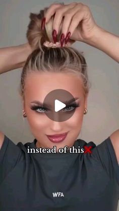 Ponytail Hairstyles Easy, Hair Up Styles, Bun Hairstyles For Long Hair, Penteado Cabelo Curto, Braided Hairstyles For Wedding, Hair Videos Tutorials