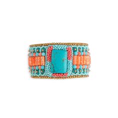 The Handmade Beaded Cuff Bracelet Can Be Given As A Gift As It Gives A Good Impression Of Love. It Fits Snugly On The Wrist And Its Bright Colour Makes The Bracelet Stunning And Elegant. Material Clay + Glass + Iron Metal + Beads + Acrylic + Cotton Fabric Care: Keep It Dry, Away From Chemicals Trendy Adjustable Blue Cuff Bracelet, Bohemian Blue Beaded Bracelets With Rectangular Beads, Blue Rectangular Beaded Bohemian Bracelets, Bohemian Blue Beaded Bracelets, Blue Bohemian Beaded Bracelets, Blue Rectangular Bohemian Beaded Bracelets, Multicolor Rectangular Bracelets For Fashion, Multicolor Rectangular Bracelets, Blue Adjustable Beaded Wristlet