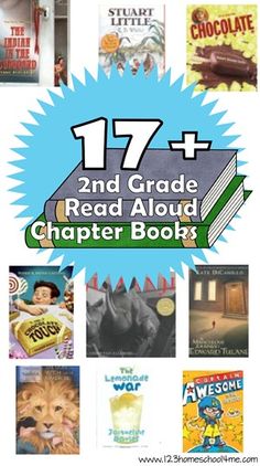 the book cover for 28 + 2nd grade read aloud, with pictures of children's books