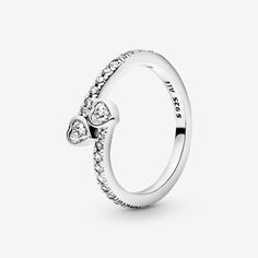 Forever Hearts Ring with Cubic Zirconia | Sterling silver | Pandora US Pandora Friendship Rings, Pandora Heart Ring, Hearts Entwined, Pandora Heart, Pandora Hearts, Friendship Rings, Love And Friendship, Pandora Rings, Romantic Gestures