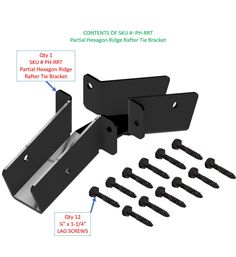 the brackets and screws are labeled in this diagram to show how they should be installed