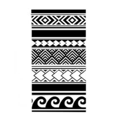 a black and white pattern with waves on the bottom, in different directions to make it look