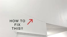 a sign that says how to fix this on the side of a wall in an office