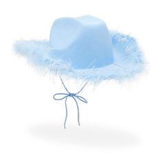 PRICES MAY VARY. Cowboy Hat with Feathered Brim: Saddle up and lasso the perfect finishing touch for your western-themed shindig or celebration with this stylish light blue adult size party cowboy hat for women and men Perfect for Dress Up and Halloween: Make others green with envy as you arrive at Halloween costume parties, rodeos, festivals, or state fairs, rocking this light blue cowgirl hat. Transform into a western outlaw, sheriff, country music star, rodeo clown, or any character you desir Light Blue Cowboy Hat, Light Blue Bachelorette Outfits, Sparkly Cowgirl Hat, Womens Cowboy Hat, Cute Cowboy Hat, Blue Cowboy Hat, Sparkly Cowgirl, Decorative Feathers, Bachelorette Party Accessories