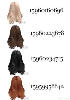 Ginger Hair Codes, Berry Avenue Brown Hair Codes, Brown Hair Codes, Blonde Hair Roblox, Bloxburg Clothes