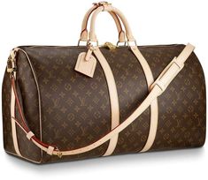 Louis Vuitton Keepall Bandouliere Monogram 55 Brown Mochila Louis Vuitton, Tas Louis Vuitton, Louis Vuitton Duffle Bag, Outfit Designer, Sac Louis Vuitton, Michael Kors Designer, Louis Vuitton Travel, Louis Vuitton Keepall, Bag Essentials