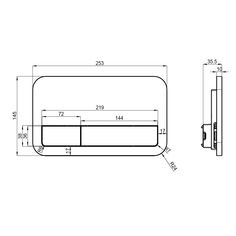 a drawing of a bathtub with the measurements