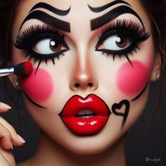 #makeup #beauty #fashion #woman #girl Mime Costume, Halloween Makeup Artist, Cute Clown Makeup, Whimsical Faces, Extreme Makeup, Face Paints, Makeup Artist Tips, Theatrical Makeup