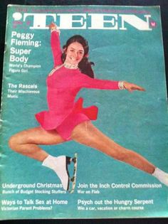 a magazine cover with a woman in a pink dress