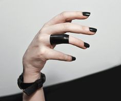 Stretch Leather Ring Unisex Edgy Jewelry Layering Leather Band Black Finger Cuff Over Knuckle Compression Ring Alternative Vegan Jewelry - Etsy Black Knuckle Rings, Adjustable Black Punk Style Rings, Black Metal Punk Rings, Edgy Black Leather Band Bracelet, Edgy Adjustable Cuff Leather Bracelet, Black Fingers, Finger Cuff, Vegan Jewelry, Edgy Jewelry