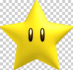 a yellow star with two eyes on it