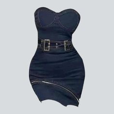 Make a statement this season with our ageless navy unbalanced strapless denim dress from the 2023 Summer Collection! Perfect for a stylish day out or a night on the town. this dark wash dress is the epitome of grunge elegance.Why You'll Love It: Perfectly Grunge: Inspired by the iconic '90s punkish movement. this dress exudes an effortlessly cool attitude. Distinctive Distressed Pattern: Expertly crafted wear and tear. capturing a raw. unfiltered essence. Asymmetric Off-shoulder Design: Show off Chic Denim Party Dress, Denim Blue Summer Club Dress, Blue Denim Club Dress, Chic Denim Dress For Party, Chic Party Denim Dress, Fitted Denim Dress For Night Out, Strapless Denim Blue Dress For Party, Denim Mini Dress For Party, Chic Strapless Denim Dress For Party