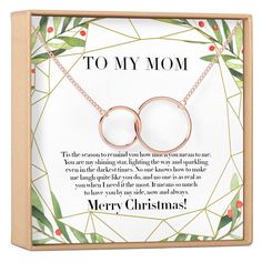 Christmas Gift for Mom Necklace - Dear Ava Mom Gift Ideas Christmas, Best Christmas Gifts For Mom, Small Gestures, Dear Ava, Christmas Gift For Mom, No Code, Mom Necklace, Mom Gifts, Stamped Jewelry