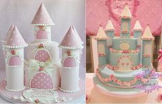 there is a cake that looks like a princess castle