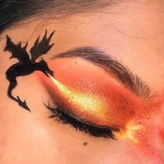 Simple Dragon Makeup, How To Train Your Dragon Makeup, Game Of Thrones Makeup, Dragon Makeup, Fantasy Make-up, Make Up Designs, Eye Makeup Styles