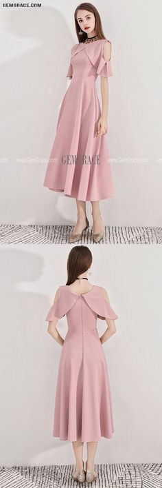 10% off now|Free shipping world-wide. Gorgeous Pink Tea Length Semi Formal Dress Aline at GemGrace. Click to learn our pro custom-made service for wedding dress, formal dress. View for more ideas. Pink Bridesmaid Midi Dress, Pink Fit And Flare Knee-length Midi Dress, Pink Knee-length Fit And Flare Midi Dress, Pink Knee-length Evening Midi Dress, Pink Elegant Fit And Flare Midi Dress, Pink A-line Midi Dress For Wedding Guest, Feminine A-line Tea Length Dress For Party, Feminine A-line Tea Length Party Dress, Pink Fit And Flare Midi Dress For Party