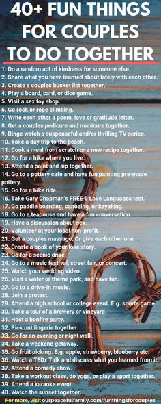 Date Ideas For Boyfriend, Things For Couples, Romantic Date Ideas, Married Couples, Date Ideas