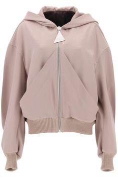 198 THE ATTICO OVERSIZED HOODED BOMBER JACKET Zip Puller, The Attico, Long Puff Sleeves, Look Chic, Valentino Garavani, Puff Sleeves, Oversized Fits, Drop Shoulder, Womens Clothing Tops