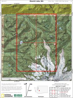 a map showing the location of an area in the mountains