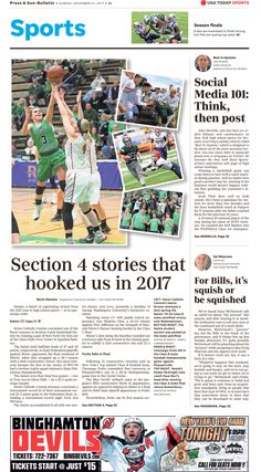 the front page of a sports newspaper with an image of a basketball player in green and white