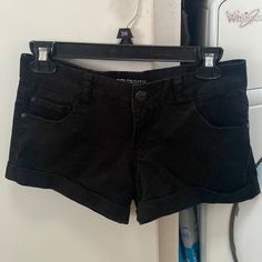 Here Is A Pair Of Celebrity Pink Black Low Rise Short Shorts. Size 5. 15” (30) Across Waist 2” Inseam And 7” From Top To Thigh. Super Cute Shorts. I Bought Them And Never Worn. Black Low Rise Shorts, Low Rise Black Shorts, Black Stretch Mid-rise Shorts, Fitted Black Jean Shorts, Casual Black Stretch Jean Shorts, Black Stretch Cotton Jean Shorts, Short Celebrities, Celebrity Pink Jeans, Wardrobe Pieces