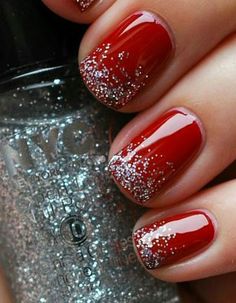 Nail Art Noel, Christmas Manicure, Red Christmas Nails, Holiday Nail Designs, Christmas Gel Nails, Christmas Nail Art Designs, Red Nail Designs, Nails 2021, Super Nails