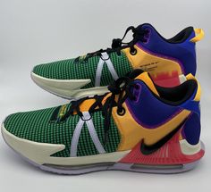 Nike Lebron Witness VII (7) Green MultiColor Size 18 Basketball Shoes Sneakers NEW Nike Lebron, Basketball Shoes, Athletic Shoes, Men's Shoes, Shoes Sneakers, Basketball, Shoe Accessories, Mens Accessories, Nike