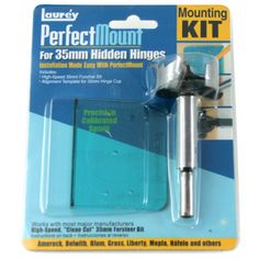 the perfect mount for 25mm hidden hinges is packaged in a plastic package