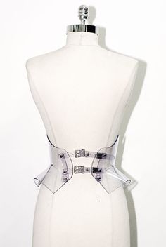 Bat Belt - Clear PVC Bat Belt, Zana Bayne, Design Textile, Clothing Details, Waist Cincher, Costume Design, Fashion Details, Fashion Item, High Fashion