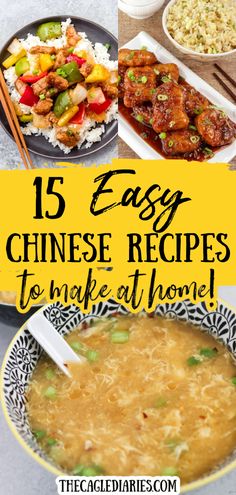 3 chinese food dishes in a collage for easy chinese recipes Chinese Food For A Crowd Parties, Crockpot Chinese Food, Homemade Chinese Food Recipes Easy, Chris Cho Chef, Copycat Dinner Recipes, Homemade Chinese Food Recipes, Traditional Chinese Food Recipes, Easy Chinese Food Recipes, Easy Chinese Food