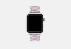 Signature webbing strap and stainless steel hardware For use with 38mm 40mm and 41mm Apple Watch® Buckle closure Apple Watch® is a trademark of Apple Inc. Style No. CX696 Coach Outlet, Apple Watch Strap, Watch Strap, Apple Watch, Womens Watches, Jewelry Watches, Buckle, Purple