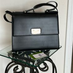 Beat And Classy Kate Spade Bag, Black With Gold Hardware, Nwt Luxury Kate Spade Clutch Bag, Kate Spade Rectangular Satchel For Office, Kate Spade Rectangular Office Satchel, Classic Rectangular Kate Spade Bag, Kate Spade Formal Rectangular Satchel, Formal Rectangular Kate Spade Satchel, Classic Kate Spade Rectangular Shoulder Bag, Classic Rectangular Kate Spade Shoulder Bag, Elegant Kate Spade Clutch Shoulder Bag