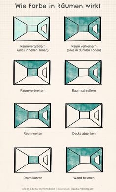 the instructions for how to make an origami style window in different colors and sizes